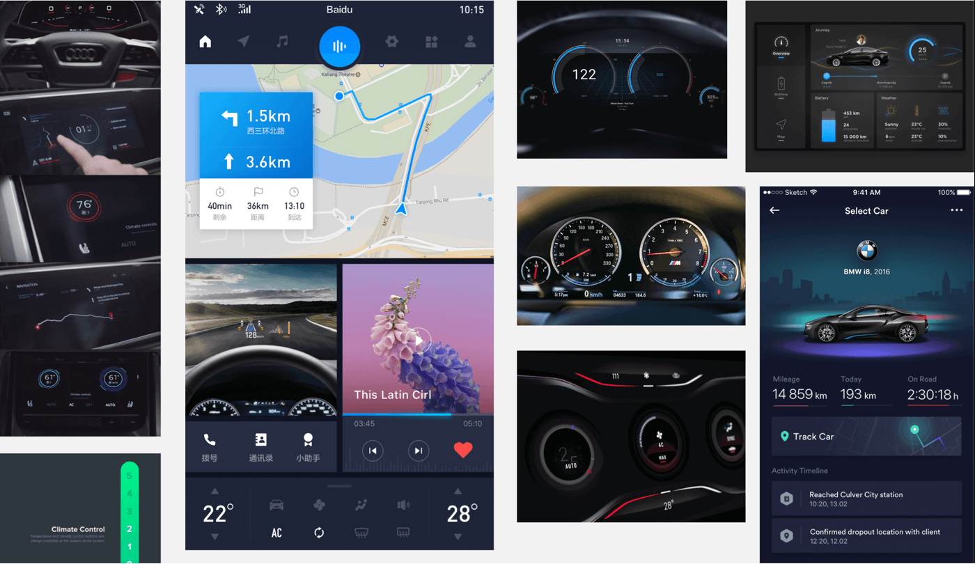 Car UI Moodboard